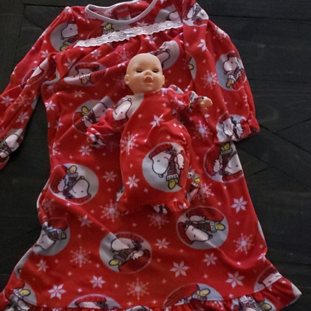 Snoopy Nightgown w/Matching Doll Nightgown